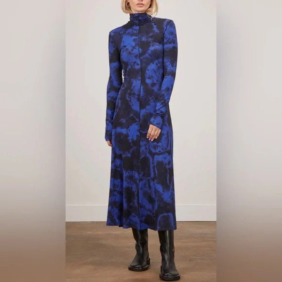 PROENZA SCHOULER
WHITE LABEL
Marble Jersey Turtleneck Dress in
Ultramari… - Picture 2 of 13